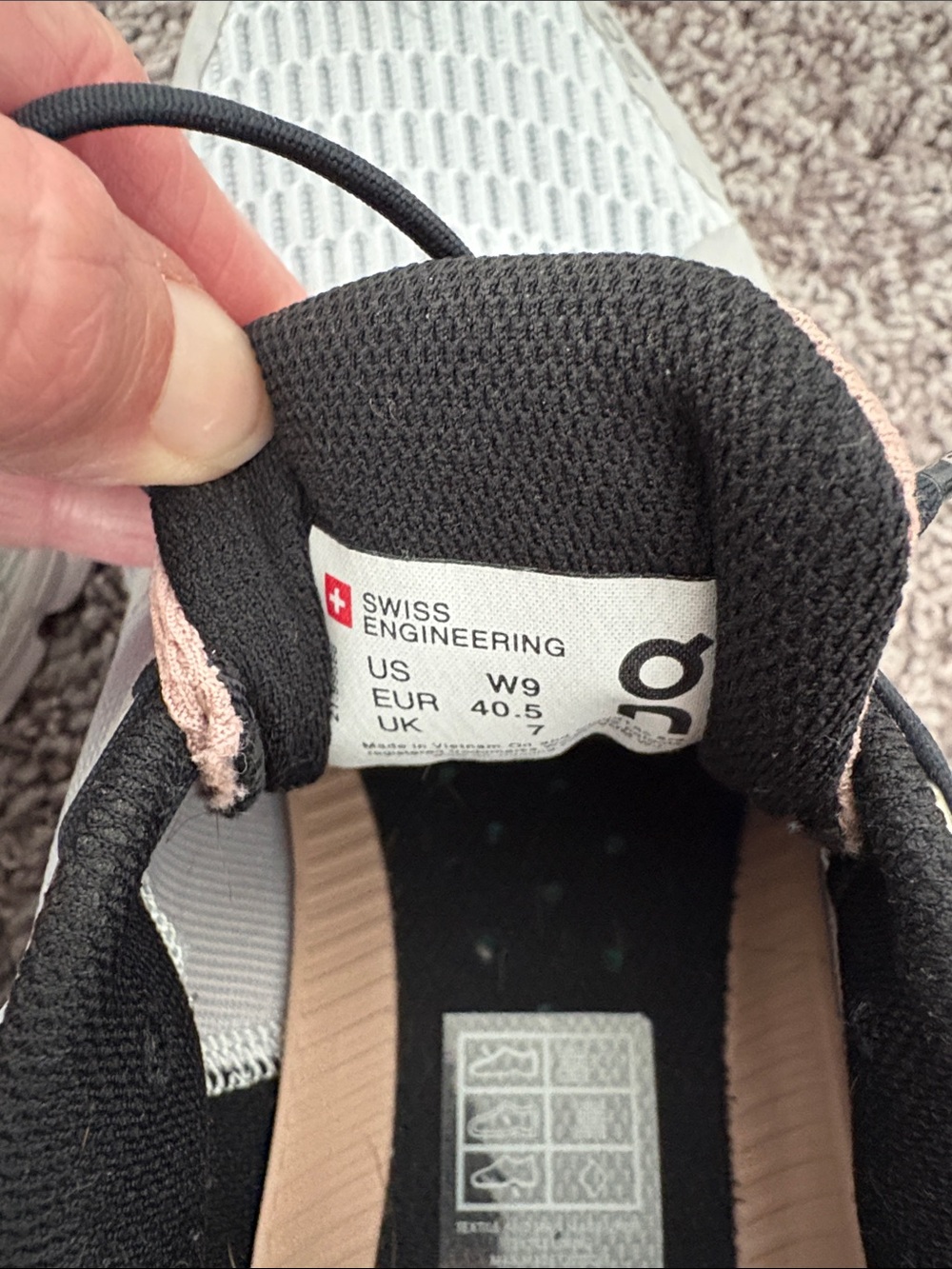On Running Women’s Sneakers in Light Gray, Black & Brown - Picture 5 of 6
